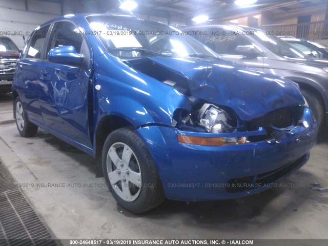 KL1TD66688B168637 - 2008 CHEVROLET AVEO LS BLUE photo 6