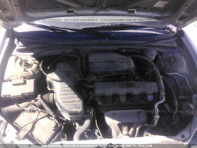 2HGES163X4H589407 - 2004 HONDA CIVIC DX VP SILVER photo 10