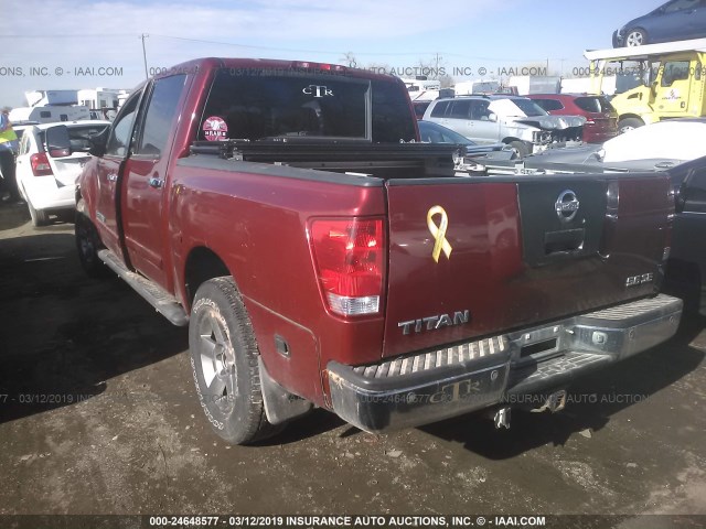 1N6AA07A95N500892 - 2005 NISSAN TITAN XE/SE/LE MAROON photo 3