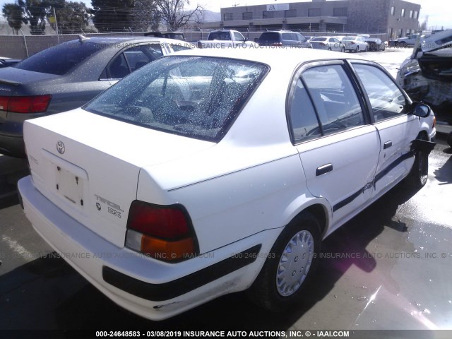 JT2EL56E8S7034610 - 1995 TOYOTA TERCEL DX WHITE photo 4