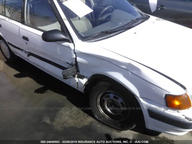 JT2EL56E8S7034610 - 1995 TOYOTA TERCEL DX WHITE photo 6