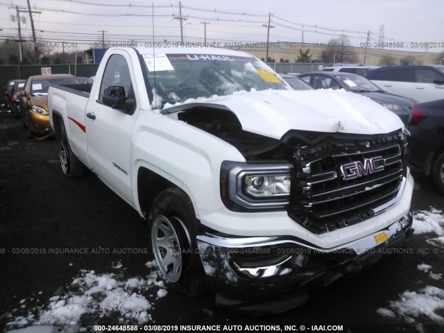 1GTN1LEC4JZ903918 - 2018 GMC SIERRA C1500 WHITE photo 1