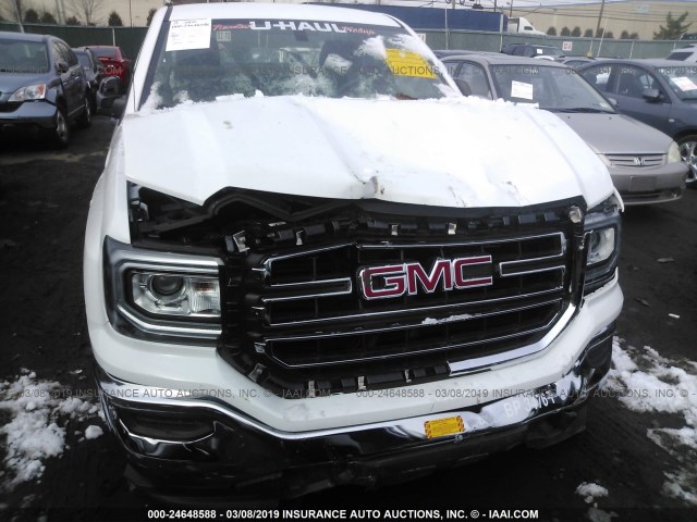 1GTN1LEC4JZ903918 - 2018 GMC SIERRA C1500 WHITE photo 6