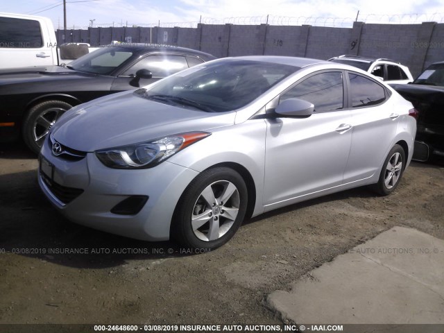 5NPDH4AE5DH389271 - 2013 HYUNDAI ELANTRA GLS/LIMITED GRAY photo 2