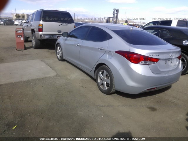 5NPDH4AE5DH389271 - 2013 HYUNDAI ELANTRA GLS/LIMITED GRAY photo 3