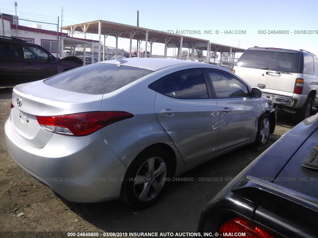 5NPDH4AE5DH389271 - 2013 HYUNDAI ELANTRA GLS/LIMITED GRAY photo 4