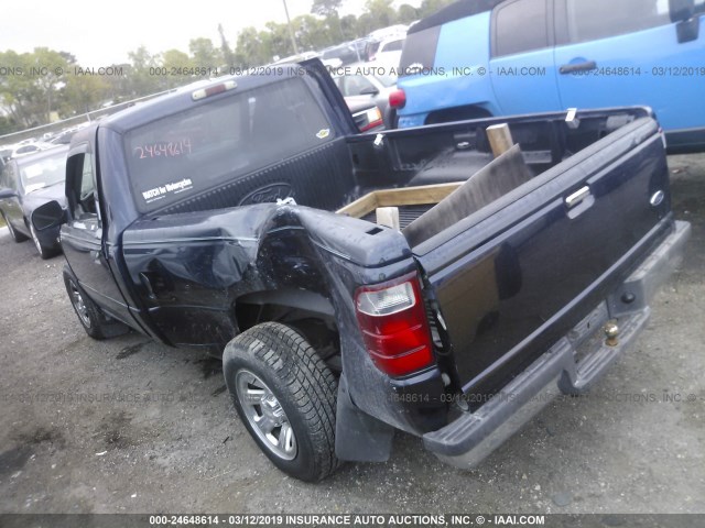 1FTYR10C71TA13465 - 2001 FORD RANGER Dark Blue photo 3