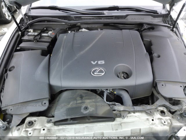 JTHBK262785062726 - 2008 LEXUS IS 250 SILVER photo 10