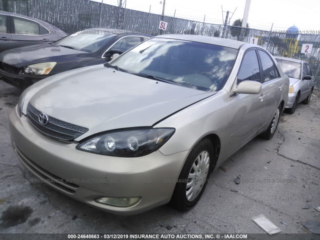 4T1BE32K54U339678 - 2004 TOYOTA CAMRY LE/XLE/SE GOLD photo 2