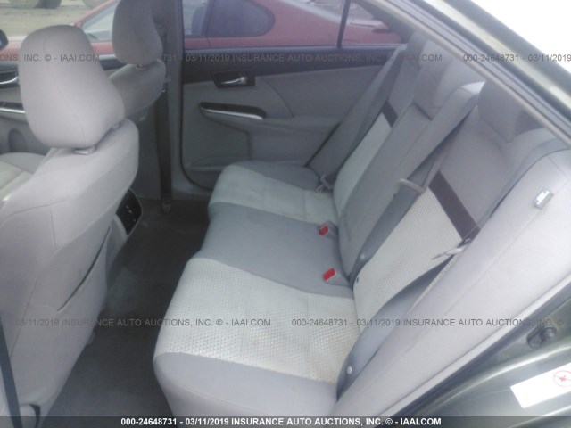 4T4BF1FK7CR188150 - 2012 TOYOTA CAMRY SE/LE/XLE GRAY photo 8