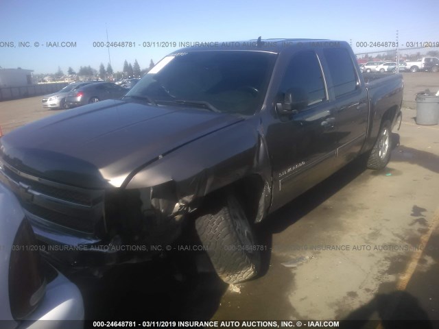 3GCPKSE79CG283203 - 2012 CHEVROLET SILVERADO K1500 LT BROWN photo 2