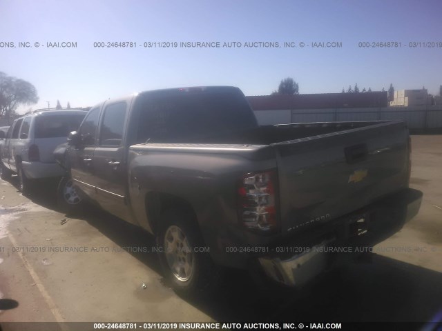 3GCPKSE79CG283203 - 2012 CHEVROLET SILVERADO K1500 LT BROWN photo 3