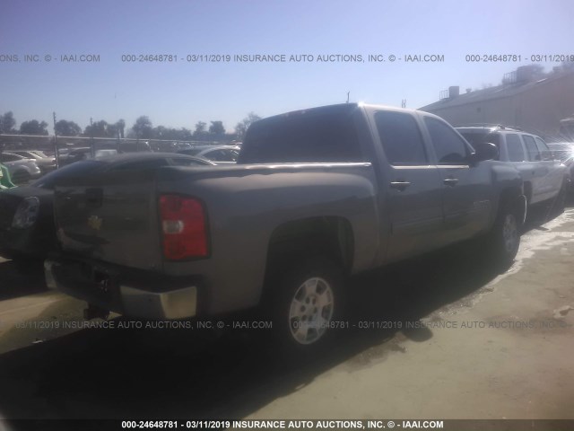 3GCPKSE79CG283203 - 2012 CHEVROLET SILVERADO K1500 LT BROWN photo 4