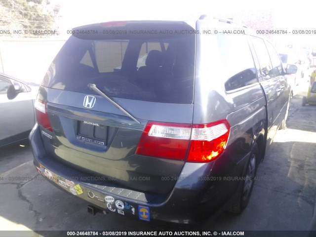 5FNRL38646B403918 - 2006 HONDA ODYSSEY EXL GRAY photo 4