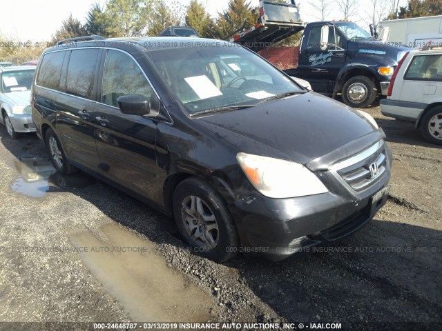 5FNRL386X6B436213 - 2006 HONDA ODYSSEY EXL BLACK photo 1