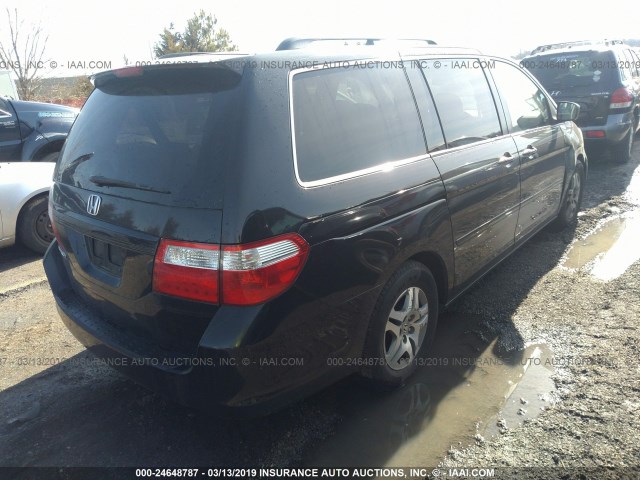 5FNRL386X6B436213 - 2006 HONDA ODYSSEY EXL BLACK photo 4