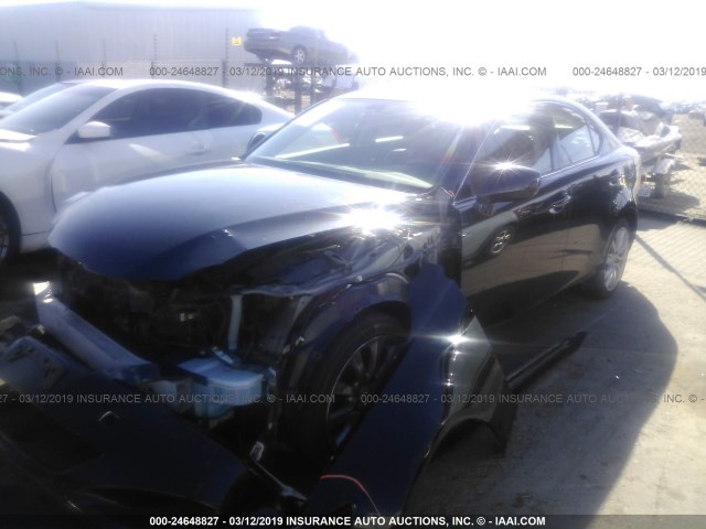 JTHCK262185016264 - 2008 LEXUS IS 250 BLACK photo 2