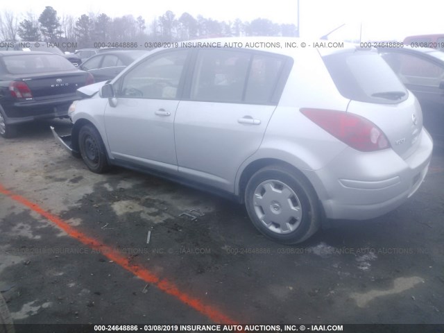 3N1BC13E19L369949 - 2009 NISSAN VERSA S/SL SILVER photo 3