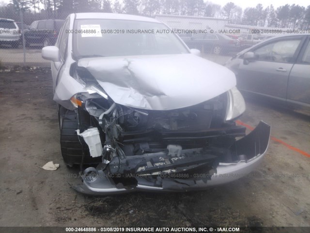 3N1BC13E19L369949 - 2009 NISSAN VERSA S/SL SILVER photo 6