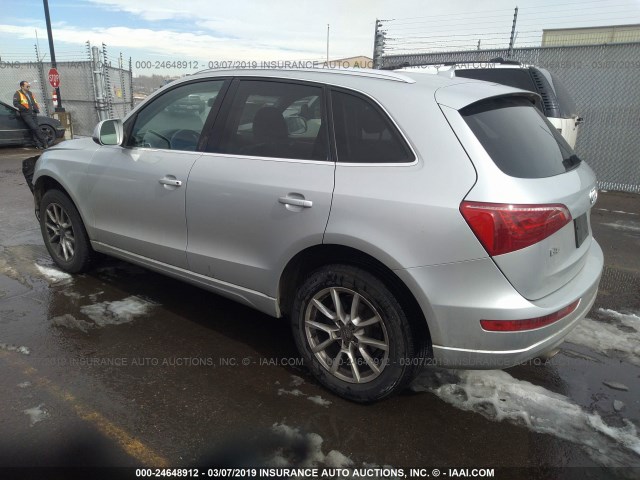 WA1KK78R49A023474 - 2009 AUDI Q5 3.2 SILVER photo 3