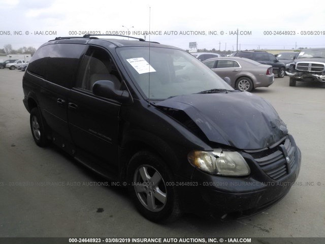 2D4GP44LX6R784274 - 2006 DODGE GRAND CARAVAN SXT BLACK photo 1