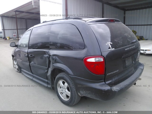 2D4GP44LX6R784274 - 2006 DODGE GRAND CARAVAN SXT BLACK photo 3