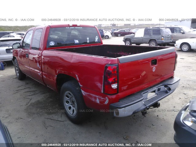 1GCEC19X27Z107964 - 2007 CHEVROLET SILVERADO C1500 CLASSIC RED photo 3