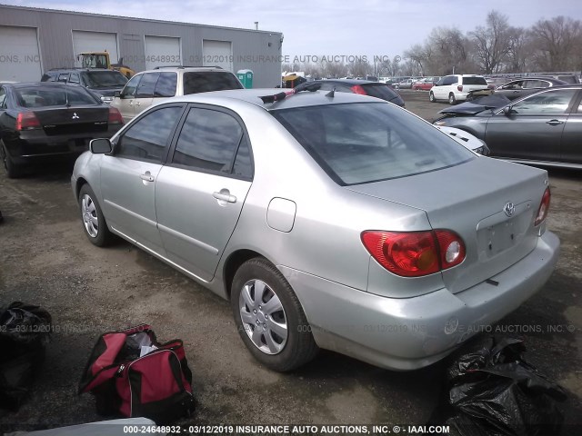 JTDBR32E930034824 - 2003 TOYOTA COROLLA CE/LE SILVER photo 3