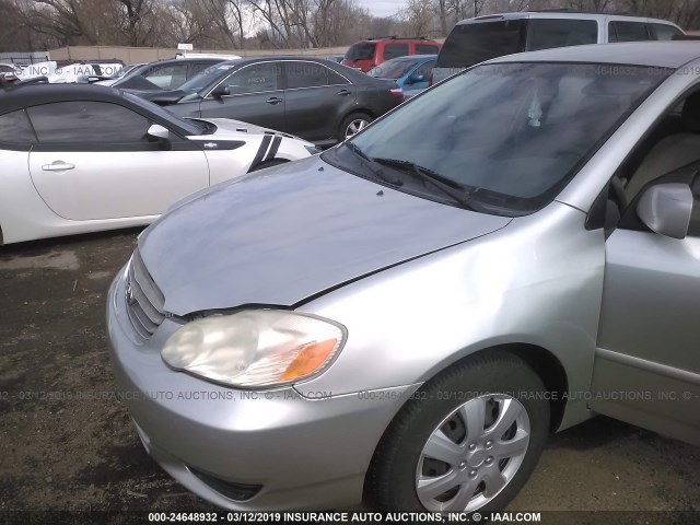 JTDBR32E930034824 - 2003 TOYOTA COROLLA CE/LE SILVER photo 6