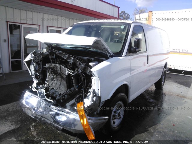 1GTW7AFF1G1904273 - 2016 GMC SAVANA G2500 WHITE photo 2