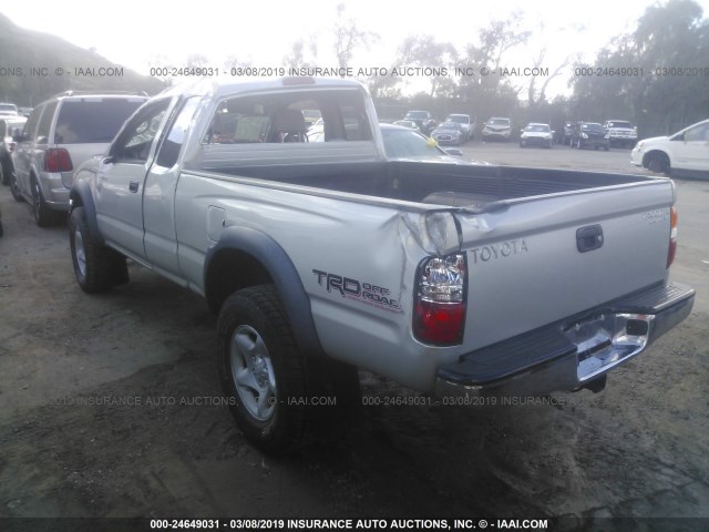 5TESN92N64Z419273 - 2004 TOYOTA TACOMA XTRACAB PRERUNNER SILVER photo 3