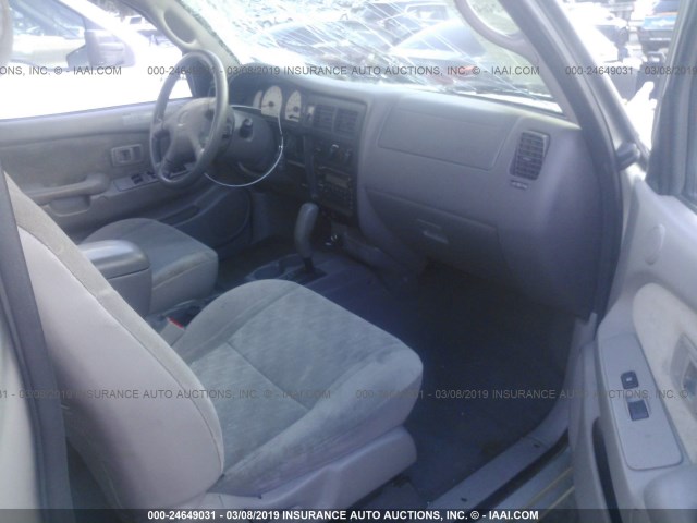 5TESN92N64Z419273 - 2004 TOYOTA TACOMA XTRACAB PRERUNNER ვერცხლისფერი ფოტო 5