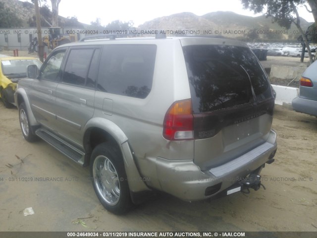 JA4LS41R52J030226 - 2002 MITSUBISHI MONTERO SPORT LIMITED BROWN photo 3