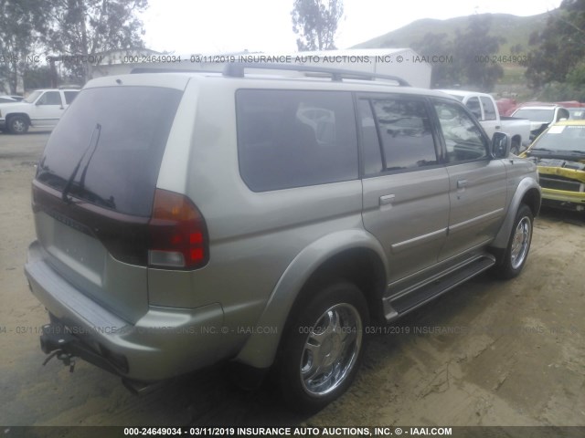 JA4LS41R52J030226 - 2002 MITSUBISHI MONTERO SPORT LIMITED BROWN photo 4