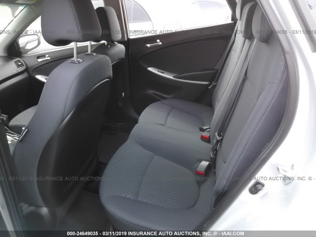 KMHCU5AE5DU073769 - 2013 HYUNDAI ACCENT GLS/SE SILVER photo 8