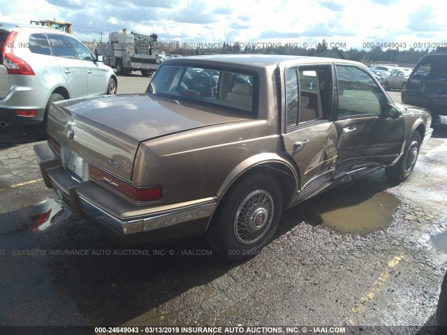 1G6KS6987GU816644 - 1986 CADILLAC SEVILLE GOLD photo 4