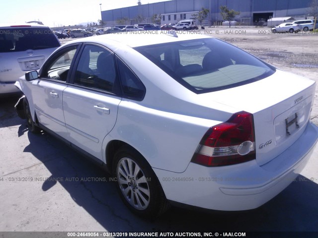 YV1MS382352087112 - 2005 VOLVO S40 2.4I WHITE photo 3