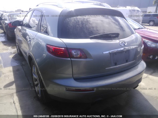 JNRBS08W74X400971 - 2004 INFINITI FX45 GRAY photo 3