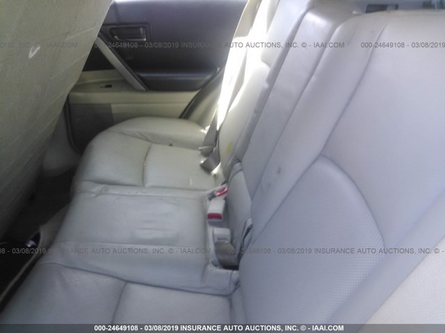 JNRBS08W74X400971 - 2004 INFINITI FX45 GRAY photo 8