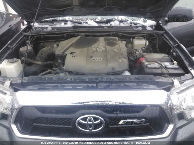 3TMLU4EN9EM160590 - 2014 TOYOTA TACOMA DOUBLE CAB 灰色 照片 10