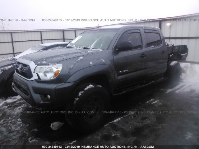 3TMLU4EN9EM160590 - 2014 TOYOTA TACOMA DOUBLE CAB 灰色 照片 2