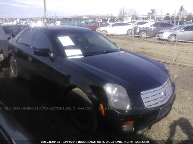 1G6DP577X70152250 - 2007 CADILLAC CTS HI FEATURE V6 BLACK photo 1