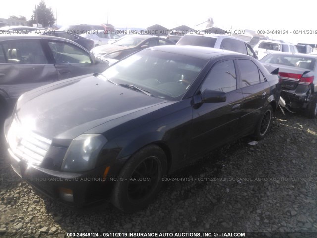 1G6DP577X70152250 - 2007 CADILLAC CTS HI FEATURE V6 BLACK photo 2