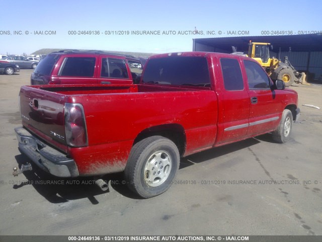 2GCEC19V141313943 - 2004 CHEVROLET SILVERADO C1500 RED photo 4