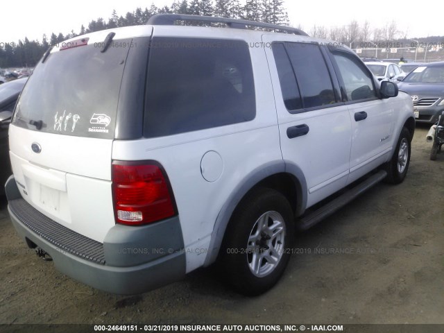 1FMZU62E02ZB64527 - 2002 FORD EXPLORER XLS WHITE photo 4