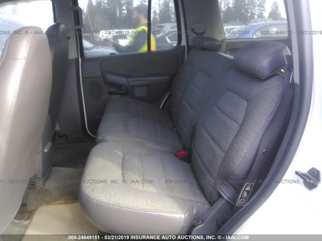 1FMZU62E02ZB64527 - 2002 FORD EXPLORER XLS WHITE photo 8