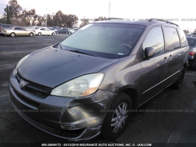 5TDZA23CX4S107646 - 2004 TOYOTA SIENNA CE/LE GRAY photo 2