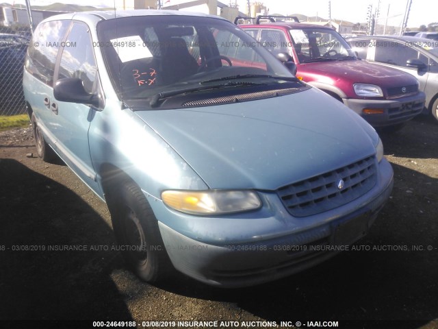 2P4FP25B5WR826932 - 1998 PLYMOUTH VOYAGER BLUE photo 1