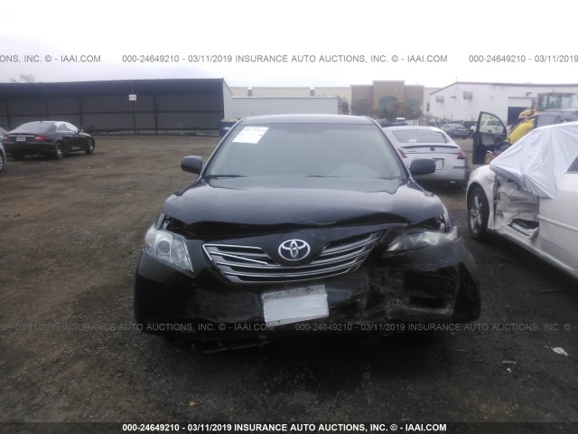 4T1BB46K79U102755 - 2009 TOYOTA CAMRY HYBRID BLACK photo 6