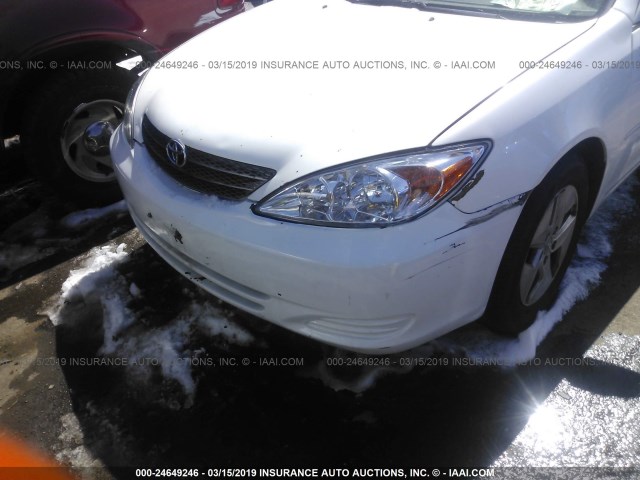 4T1BE32K83U191640 - 2003 TOYOTA CAMRY LE/XLE/SE WHITE photo 6